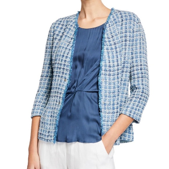 NIC+ZOE ‘Under The Sea’ Tweed Jacket Women’s Size XL - Picture 2 of 10